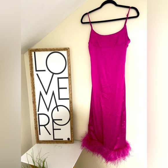 Fashion Nova Dresses & Skirts - PINK Fashion Nova Girly Dress Silk